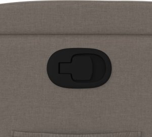 vidaXL Podnoszony fotel rozkładany, kolor taupe, obity tkaniną 12