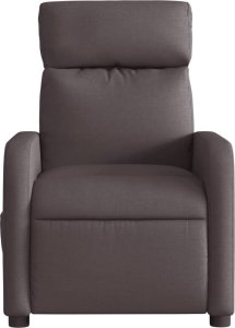 vidaXL Rozkładany fotel masujący, elektryczny, ciemny brąz, tkanina 9