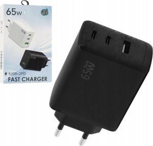 Ładowarka КиКо ECOBOX ŁADOWARKA SIECIOWA PD 2xUSB-C 1xUSB EP-T6530 65W CZARNY (45) 2