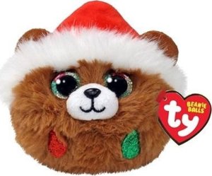 TY Beanie Balls Pudding - świąteczny miś 1