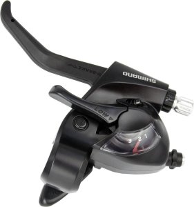 Shimano Klamkomanetka Shimano STEF41 VBrake, 3-rzędowa, 2-palcowa, lewa, czarna 1