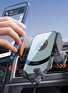 Ładowarka ECOBOX* UCHWYT SAMOCHODOWY AUTOMATYCZNY + ŁADOWARKA BEZPRZEWODOWA QI 15W 13