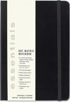 Peter Pauper Press Notatnik Ess duży Czarny Kropki (230151) 1
