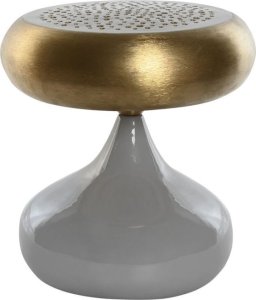 Lampa stołowa Bigbuy Home Lampa stołowa Home ESPRIT Szary Złoty Metal 4 W 220 V 36 x 36 x 37,5 cm 1