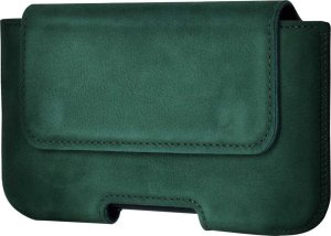 Surazo Kabura na pasek skórzana Belt Case - Nubuk Ciemny Zielony Apple iPhone 7 1