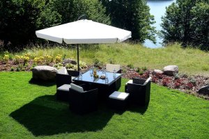 Funfit Parasol Ogrodowy na wysięgniku bocznym, składany 4