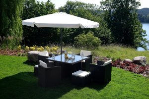 Funfit Parasol Ogrodowy na wysięgniku bocznym, składany 5