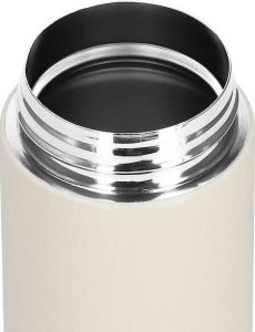 Springos Kubek termiczny 420 ml ze stali nierdzewnej na kawę herbatę, z wyświetlaczem temp. kremowy UNIWERSALNY 5