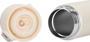 Springos Kubek termiczny 420 ml ze stali nierdzewnej na kawę herbatę, z wyświetlaczem temp. kremowy UNIWERSALNY 6