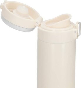 Springos Kubek termiczny 420 ml ze stali nierdzewnej na kawę herbatę, z wyświetlaczem temp. kremowy UNIWERSALNY 8