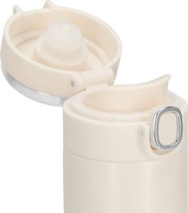 Springos Kubek termiczny 420 ml ze stali nierdzewnej na kawę herbatę, z wyświetlaczem temp. kremowy UNIWERSALNY 10