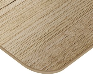 Biurko Spacetronik Laminowany Blat biurka uniwersalny 130x65x1,8cm Dąb Lungo Obrzeża ABS właściwości antybakteryjne 1
