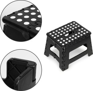 ModernHome Stołek składany 1 stopniowy taboret z tworzywa 22 cm 7
