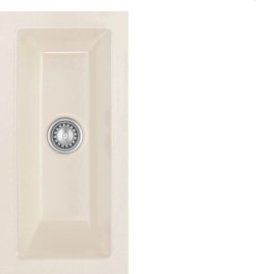 Zlewozmywak SYSTEMCERAM Systemceram Mera 16 U Magnolia, zlewozmywak ceramiczny, korek manualny 1