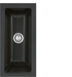 Zlewozmywak SYSTEMCERAM Systemceram Mera 16 U Nigra, zlewozmywak ceramiczny, korek manualny 1