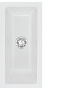 Zlewozmywak SYSTEMCERAM Systemceram Mera 16 U Satin, zlewozmywak ceramiczny, korek manualny 1