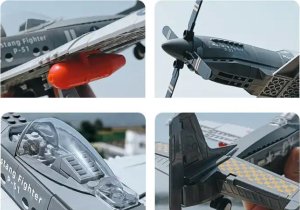 Jokomisiada Klocki techniczne samolot bojowy P-51 Fighter 258 ele ZA4624 4