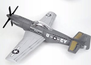 Jokomisiada Klocki techniczne samolot bojowy P-51 Fighter 258 ele ZA4624 5