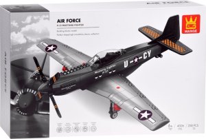 Jokomisiada Klocki techniczne samolot bojowy P-51 Fighter 258 ele ZA4624 7