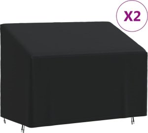 vidaXL vidaXL Pokrowce na ławkę 2-os., 2 szt., 134x70x65/94 cm, Oxford 420D 1