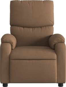 vidaXL vidaXL Elektryczny fotel rozkładany, brązowy, obity tkaniną 9