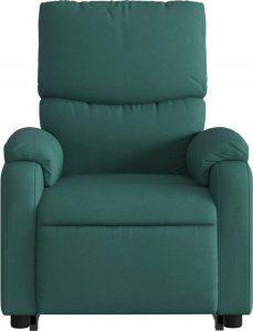 vidaXL vidaXL Podnoszony fotel rozkładany, ciemnozielony, obity tkaniną 9