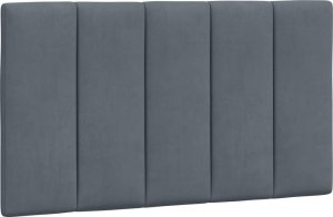 vidaXL vidaXL Łóżko z materacem, ciemnoszare, 90x190 cm, aksamitne 5