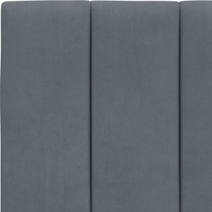 vidaXL vidaXL Łóżko z materacem, ciemnoszare, 90x190 cm, aksamitne 6