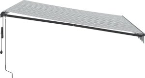 vidaXL vidaXL Automatyczna markiza z LED, antracytowo-biała, 400x350 cm 5