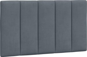 vidaXL vidaXL Łóżko z materacem, ciemnoszare, 90x200 cm, aksamitne 5