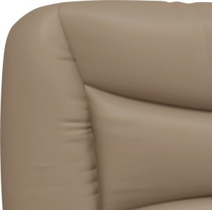 vidaXL vidaXL Łóżko z materacem, cappuccino, 90x200 cm, sztuczna skóra 7