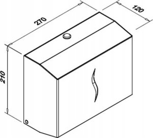 FANECO Pojemnik na ręczniki jednorazowe Faneco ZZ HIT S z powłoką ochronną 3