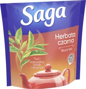 Saga Herbata SAGA, czarna, 75 torebek 2