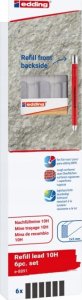 Edding Wymienne wkłady e-8891 EDDING, do ołówka e-8890, 10H, 6 szt., blister 2