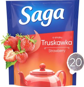 Saga Herbata SAGA, truskawkowa, 20 torebek 12