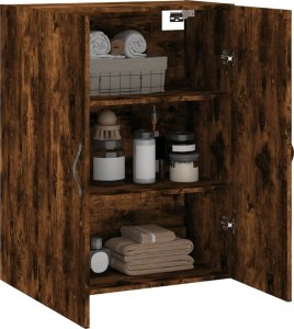 vidaXL vidaXL Szafka wisząca, przydymiony dąb, 69,5x34x90 cm 5