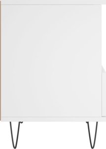 vidaXL vidaXL Szafka nocna, biała, 40x35x50 cm, materiał drewnopochodny 7