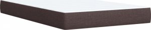 vidaXL Łóżko kontynentalne z materacem, ciemnobrązowe, 120x190 cm 10