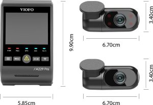 Viofo Wideorejstrator VIOFO A229 PRO 2CH-G GPS 4