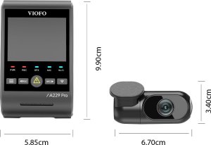 Viofo Wideorejstrator VIOFO A229 PRO 2CH-G GPS 9