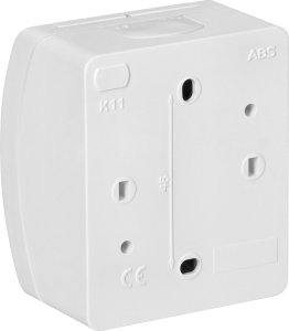 Orno Gniazdo pojedyncze 2P+Z AQUATIC, IP44, białe 5