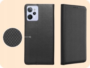 Hello Case ETUI Z KLAPKĄ DO Realme C31 CZARNE ZAMYKANE MAGNETYCZNE 4