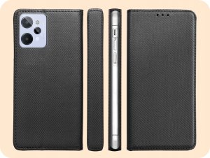 Hello Case ETUI Z KLAPKĄ DO Realme C31 CZARNE ZAMYKANE MAGNETYCZNE 6