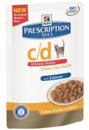 Hills  Prescription Diet c/d Feline Urinary Stress z łososiem saszetka 85g 1