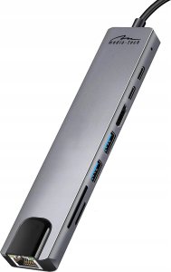 Media-Tech MEDIA-TECH HUB USB 8 IN 1 GIGA LAN HUB MT5046 7