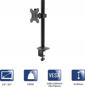 Akyga Uchwyt biurkowy do monitora Akyga AK-MB-03 ramię 10kg VESA 75x75mm / 100x100mm 15-32" 2