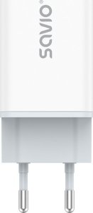 Ładowarka Savio Ładowarka sieciowa 65W Savio GaN LA-07 z kablem USB-A- USB typ C 1 m, biała 6