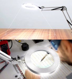 Lampka biurkowa Blow biała 5