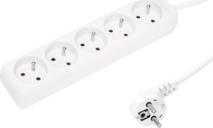 Blow 98-718# Przedłużacz sieciowy pr-570p 5-gniazd z uziemieniem 3m biały 3x1,5mm 1