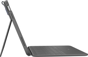 Logitech Logitech Rugged Folio - Tastatur und Foliohulle - Apple Smart connector - QWERTY - Nordisch (Danisch/Finnisch/Norwegisch/Schwedisch) - Graphite - fur Rugged Folio for iPad (10th gen) Height: 20 mm Width: 195 mm Length: 256 mm Weight: 570 g. 3